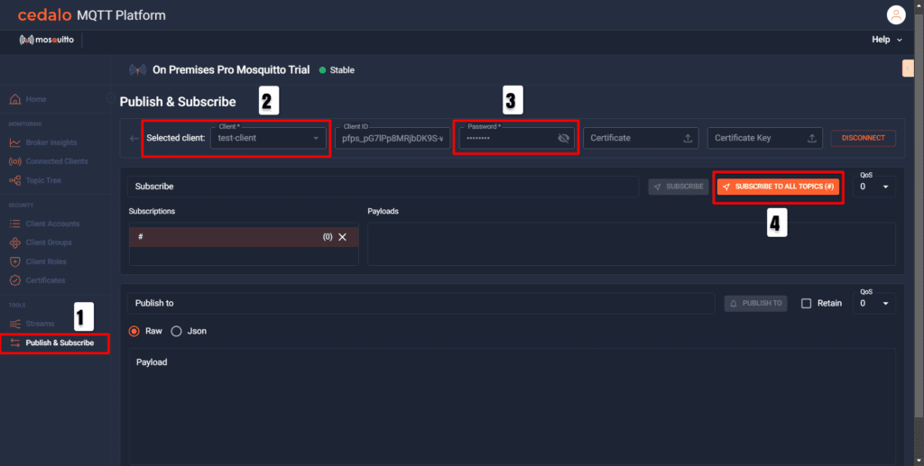 MQTT Publish & Subscribe