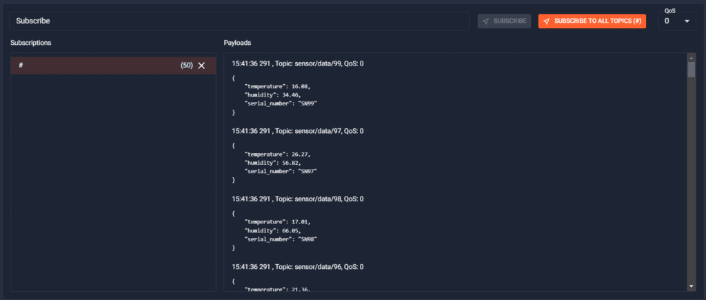 Checking payloads in the Cedalo MQTT Platform