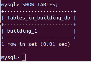Table building_1 into building_db