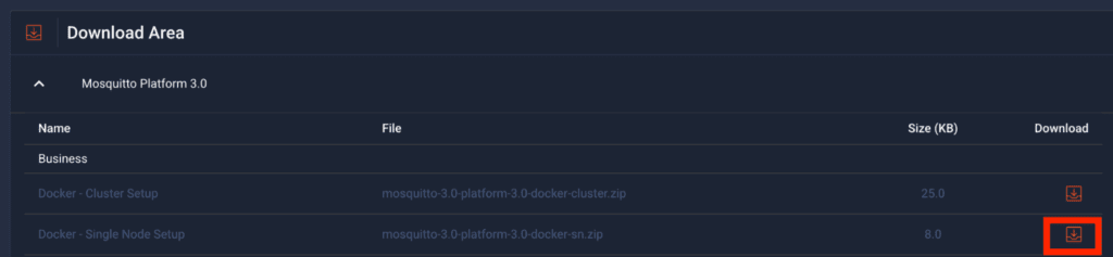 Downloading docker single node setup.